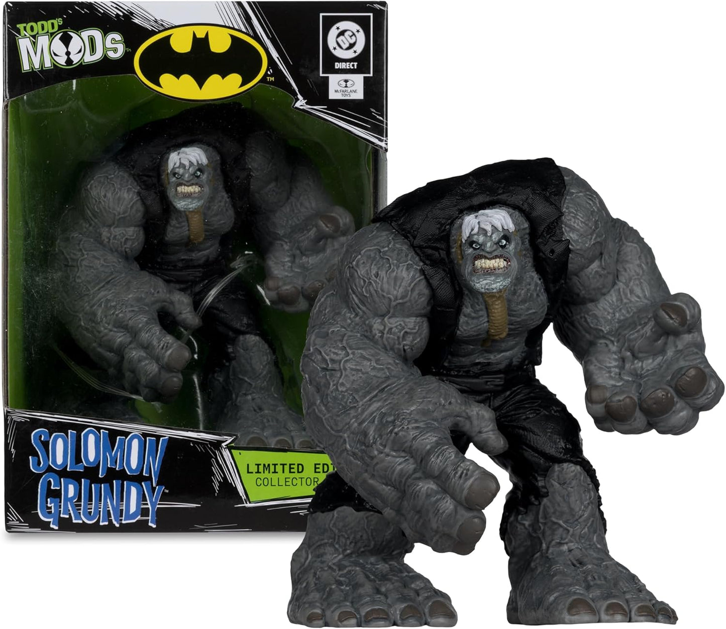 McFarlane DC Direct Solomon Grundy Limited Edition Collector Vinyl (Todd's Mods) 4.5in Scale Posed Figure Toys