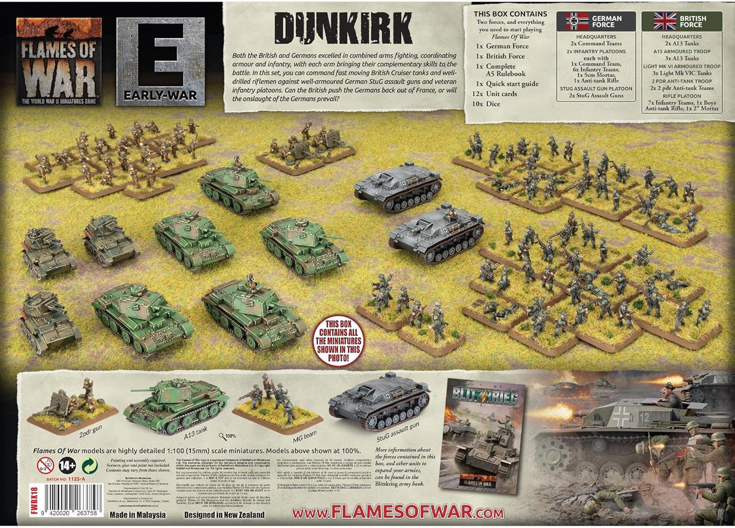 Flames Of War: Dunkirk - British Vs German Starter Set (Plastic)