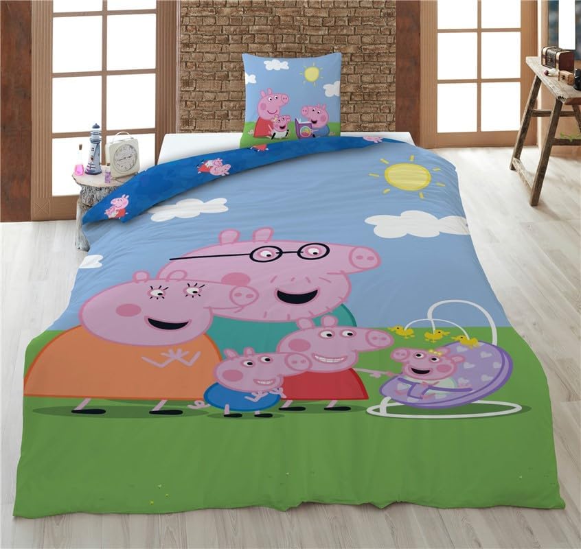 Peppa Pig Dekbedovertrek Family - 140 X 200 Cm