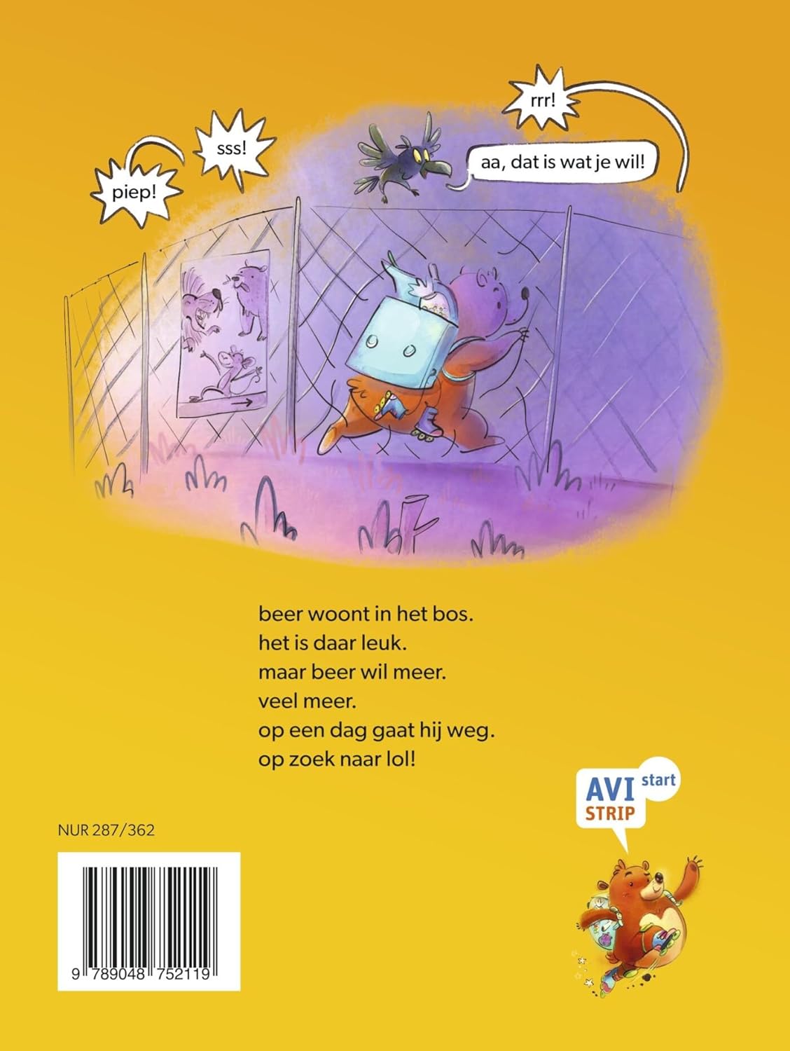 beer wil meer - AVI Start Stripboek