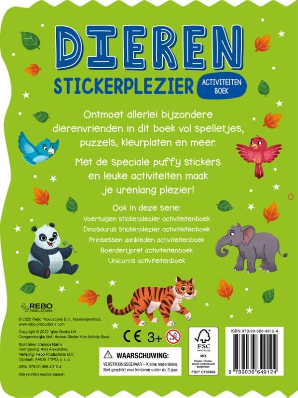 Dieren - stickerplezier activiteitenboek