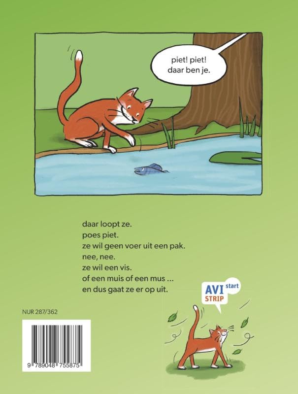 poes piet loopt weg - AVI Start Stripboek