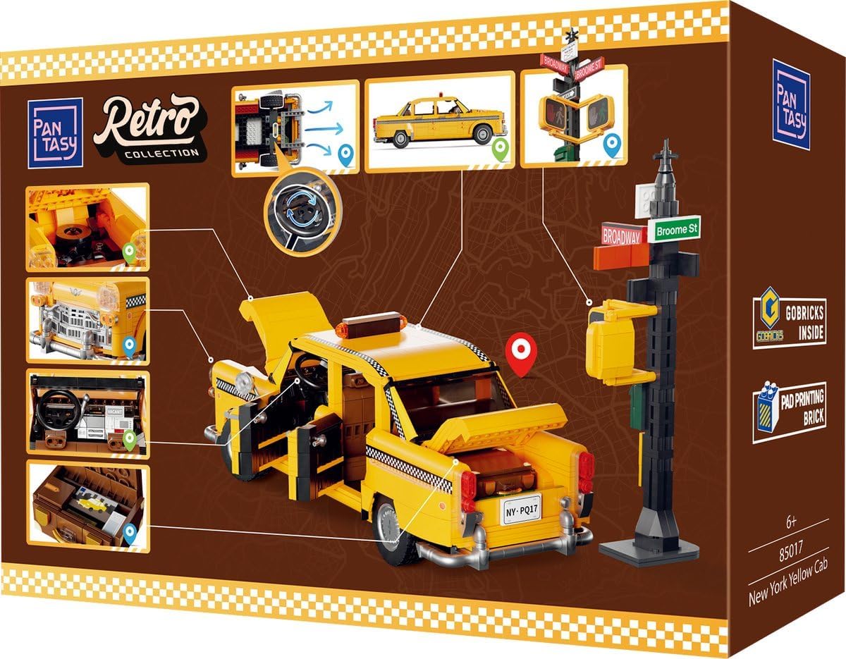 Pantasy New York Yellow Cab Joyride Series Gioco di costruzione (1601