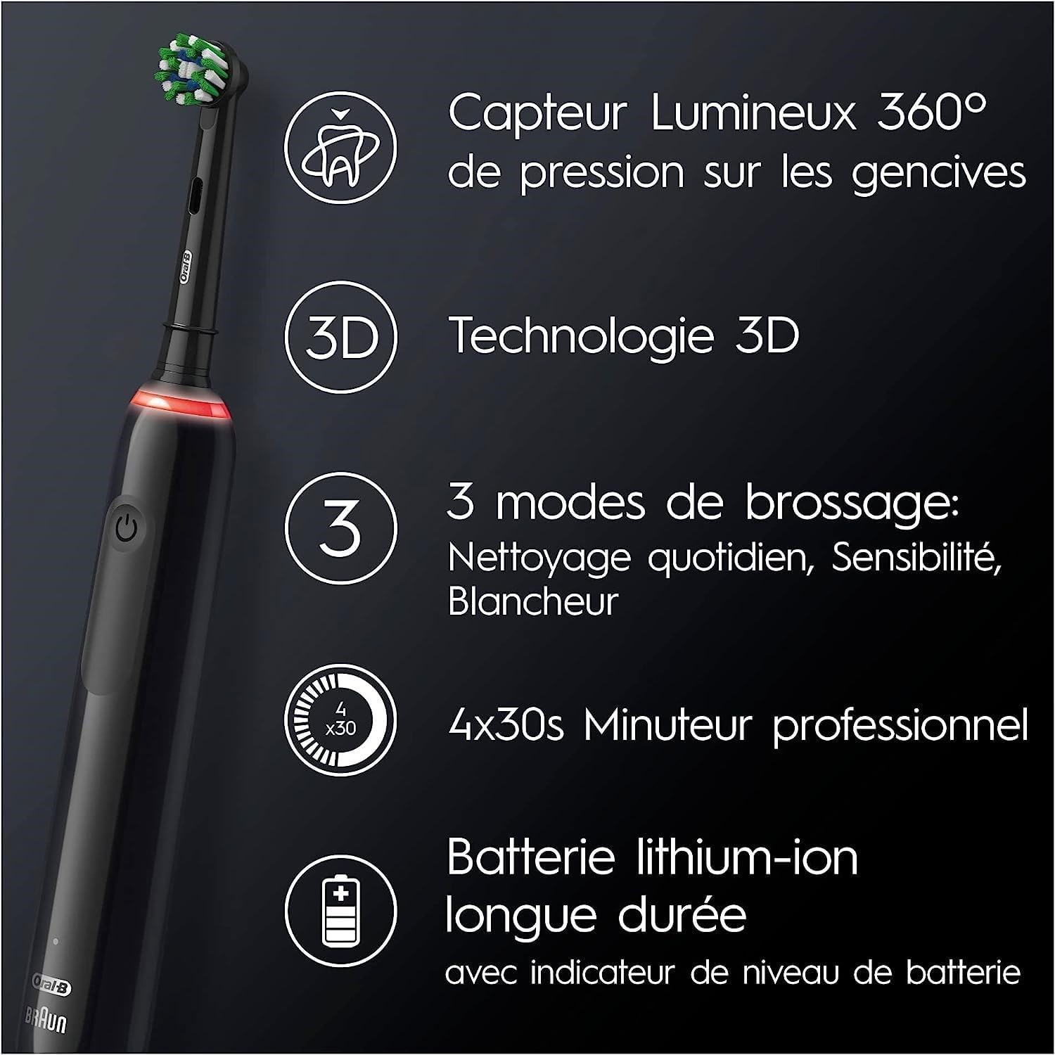Oral-B PRO 3 3000 Elektrische Zahnbürste