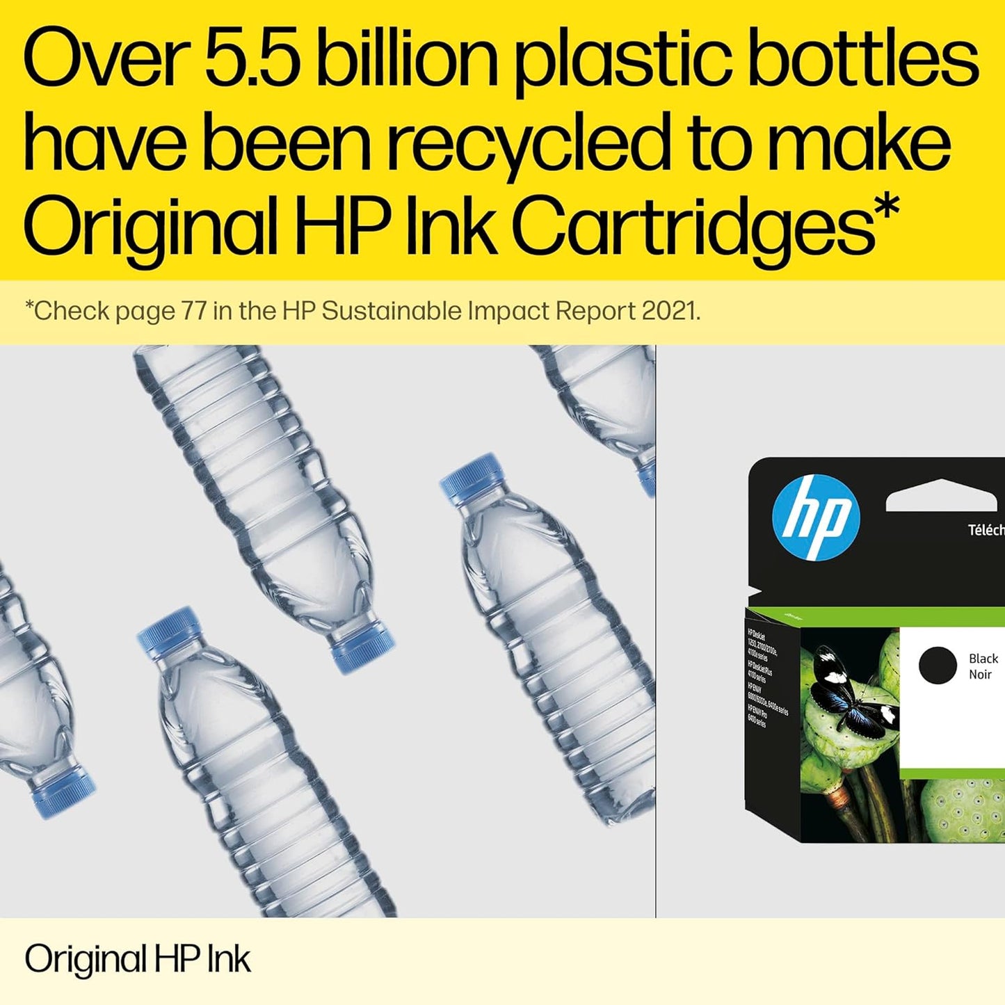 HP N9J71AE 62 Original Ink Cartridges, Black and Tri-color, Multipack, 2 Count (Pack of 1