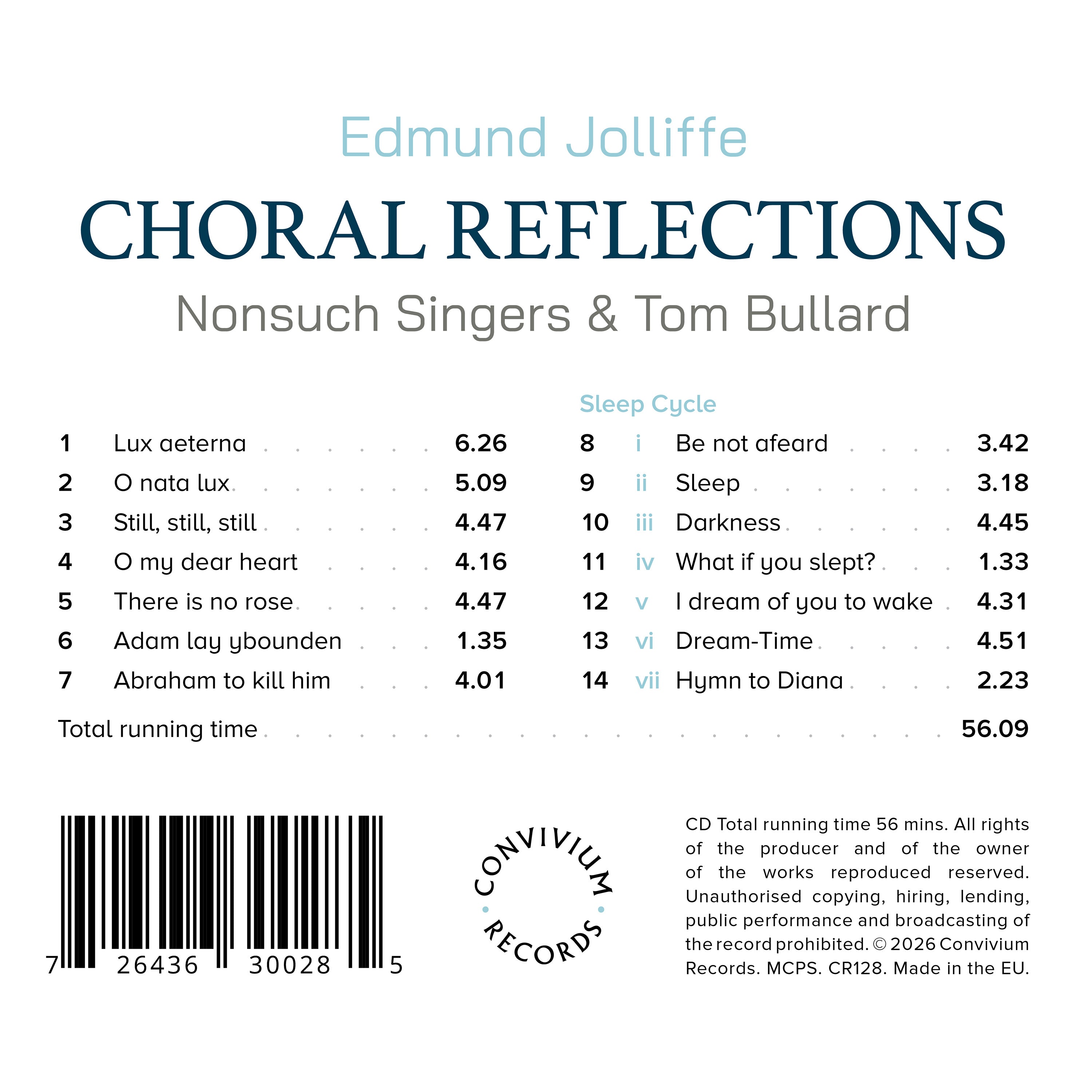 Choral Reflections: Works By Edmund Jolliffe