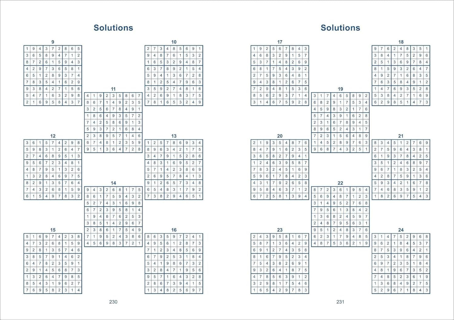 Sudoku: Over 200 Puzzles
