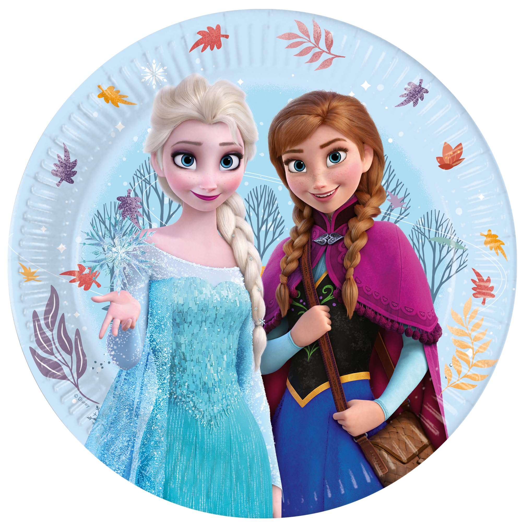 Papieren Borden 23cm Frozen Idyllic Wonder - 8st.
