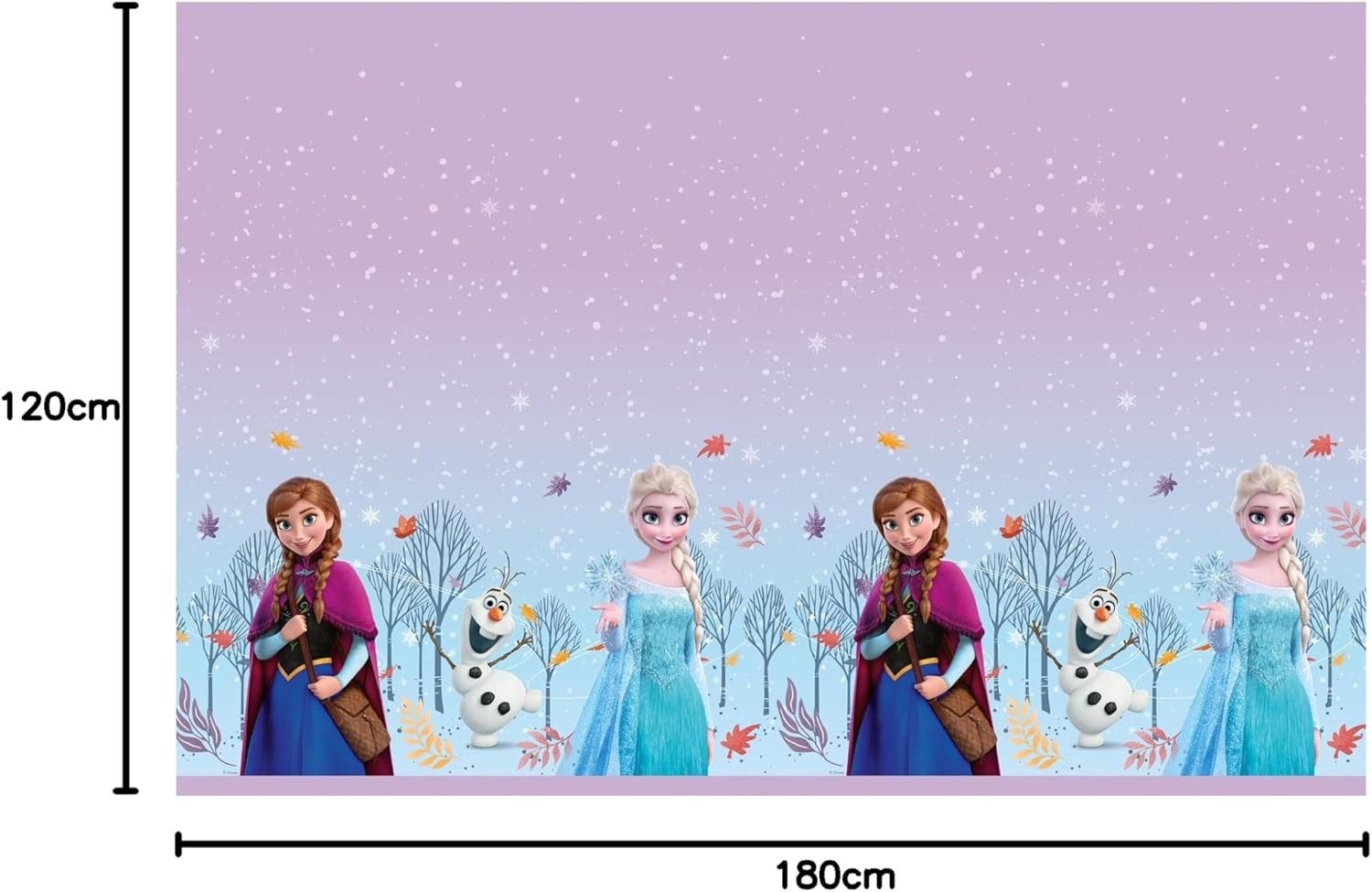 Kunststof Tafelkleed 120x180cm Frozen