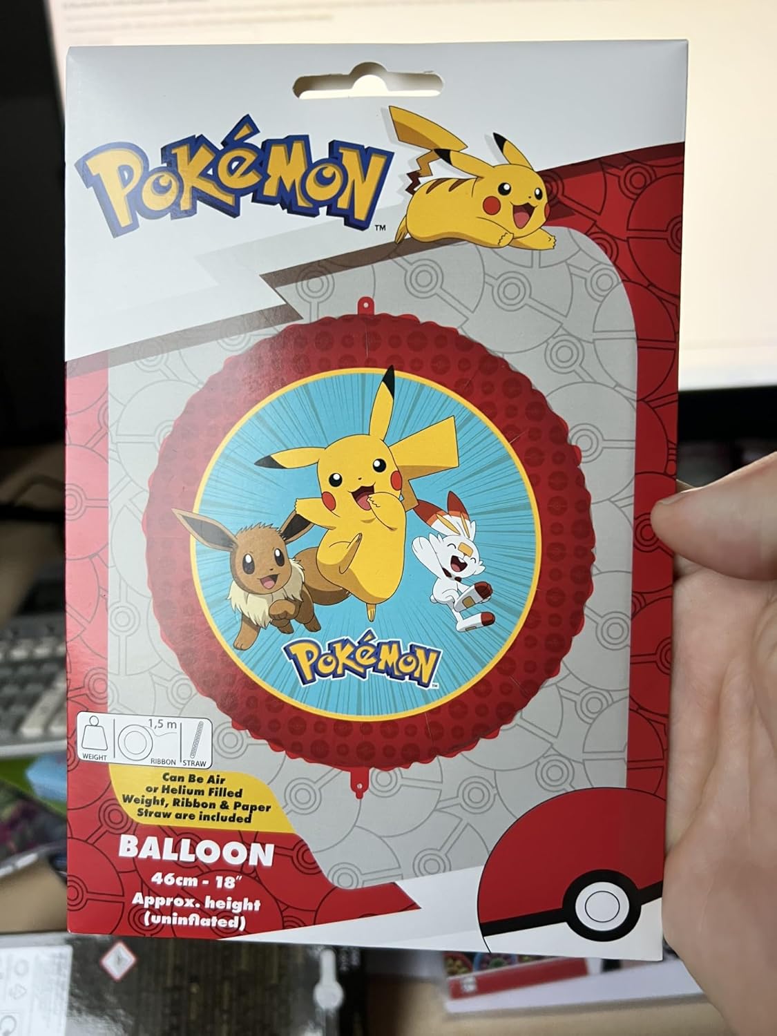 Folieballon 18 Inch Pokemon
