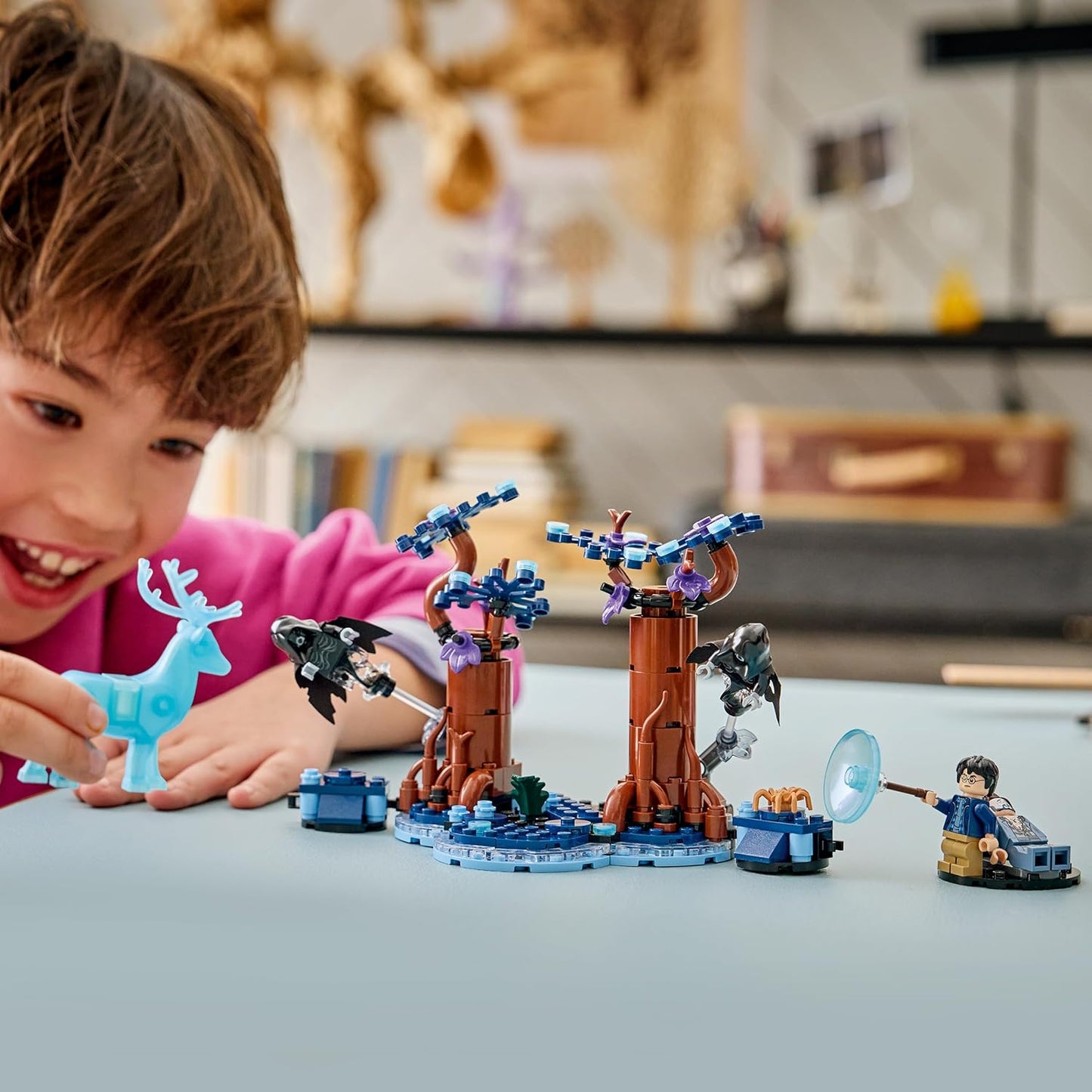 LEGO Harry Potter Verboden Bos: Expecto Patronum Speelgoed - Bouwpakket voor Kinderen met 2 Dementors, Hert en 2 Minifiguren Incl. Sirius Zwarts - Cadeau voor Meisjes en Jongens Vanaf 7 Jaar 76475