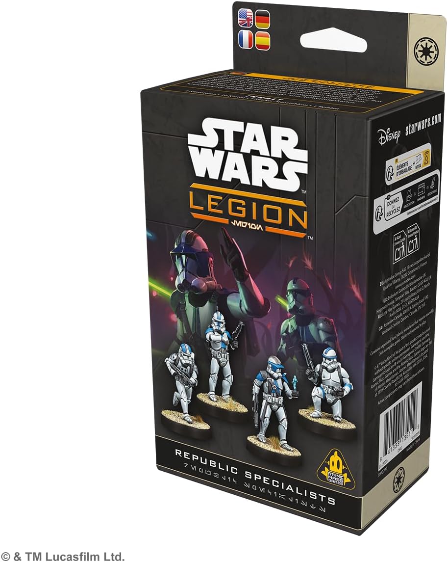 Asmodee | Star Wars: Legion - Republic Specialists | Miniatures Game | Ages 14+ | 2 Players | 90 Minutes Playing Time