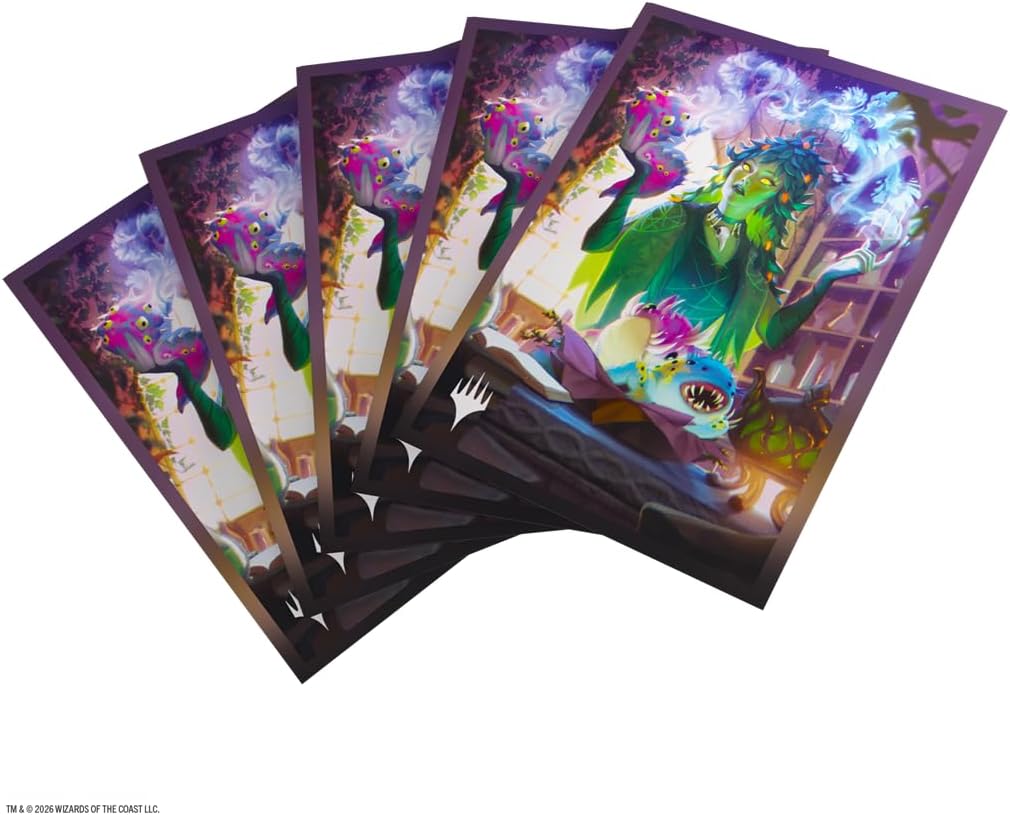 Gamegenic | Magic: The Gathering | Secrets of Strixhaven Premium Art Sleeves - Commander 5 | Trading Card Game Accessory | Ages 13+
