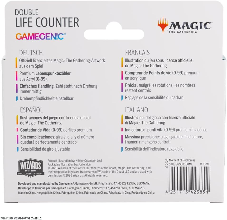 Gamegenic | Magic: The Gathering | Secrets of Strixhaven Double Life Counter - Fight Scene 1 | Trading Card Game Accessory | Ages 13+