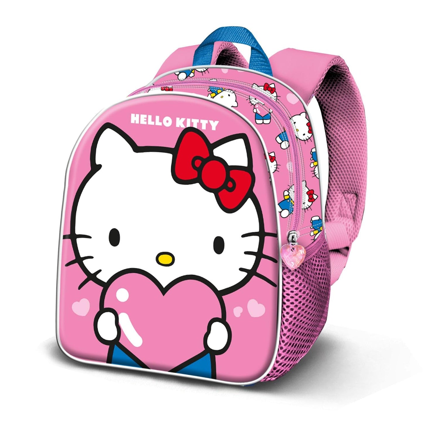 Hello Kitty Heart-Elite 3D Rucksack, Rosa, 25 x 30 cm, Kapazität 7 L