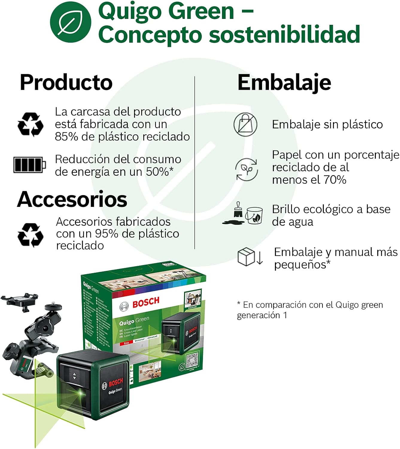 Bosch Quigo Green Kruislijnlaser