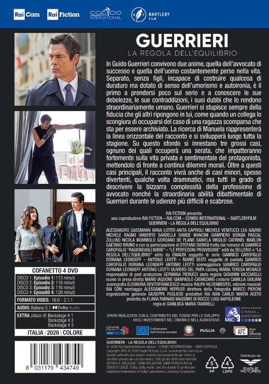 Dvd Guerrieri - La Regola Dell'equilibrio (4 Dvd