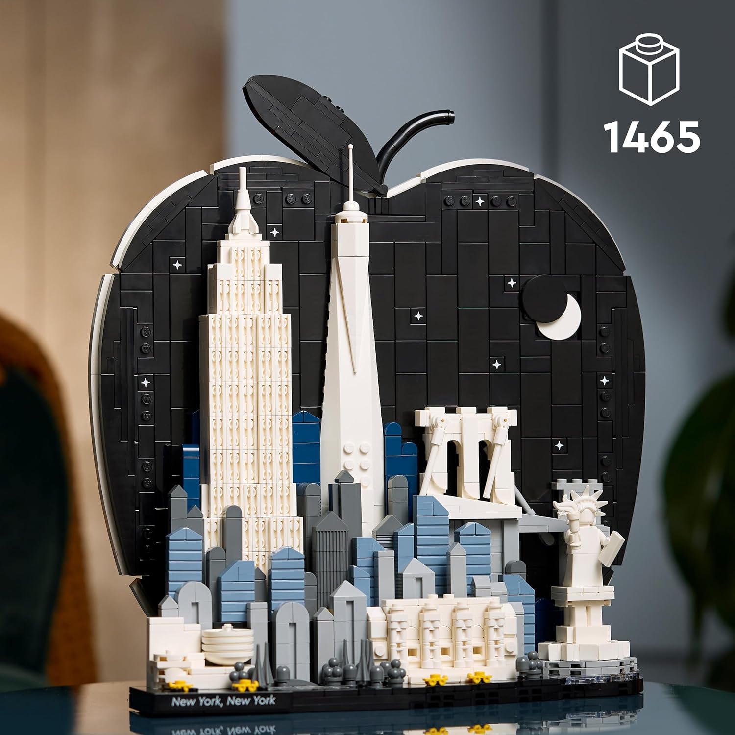 LEGO Architecture New York City – The Big Apple Bouwpakket voor Volwassenen met Bezienswaardigheden incl. Empire State Building en Brooklyn Bridge - Woondecoratie of Kantoor Decoratie - Cadeau 21066