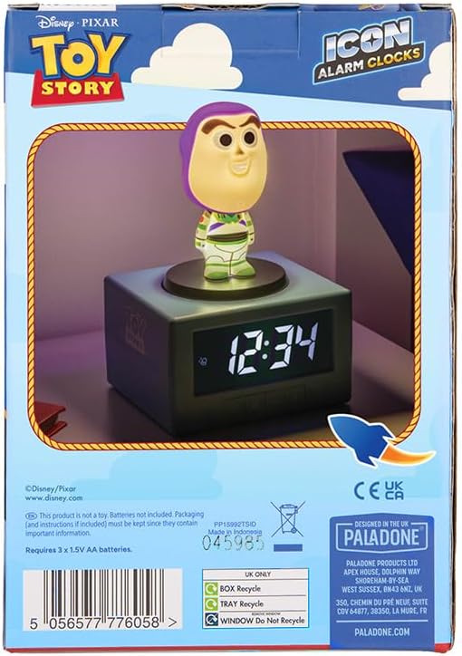 Paladone Icons: Disney Toy Story - Buzz Lightyear Alarm Clock (Pp15992Tsid)