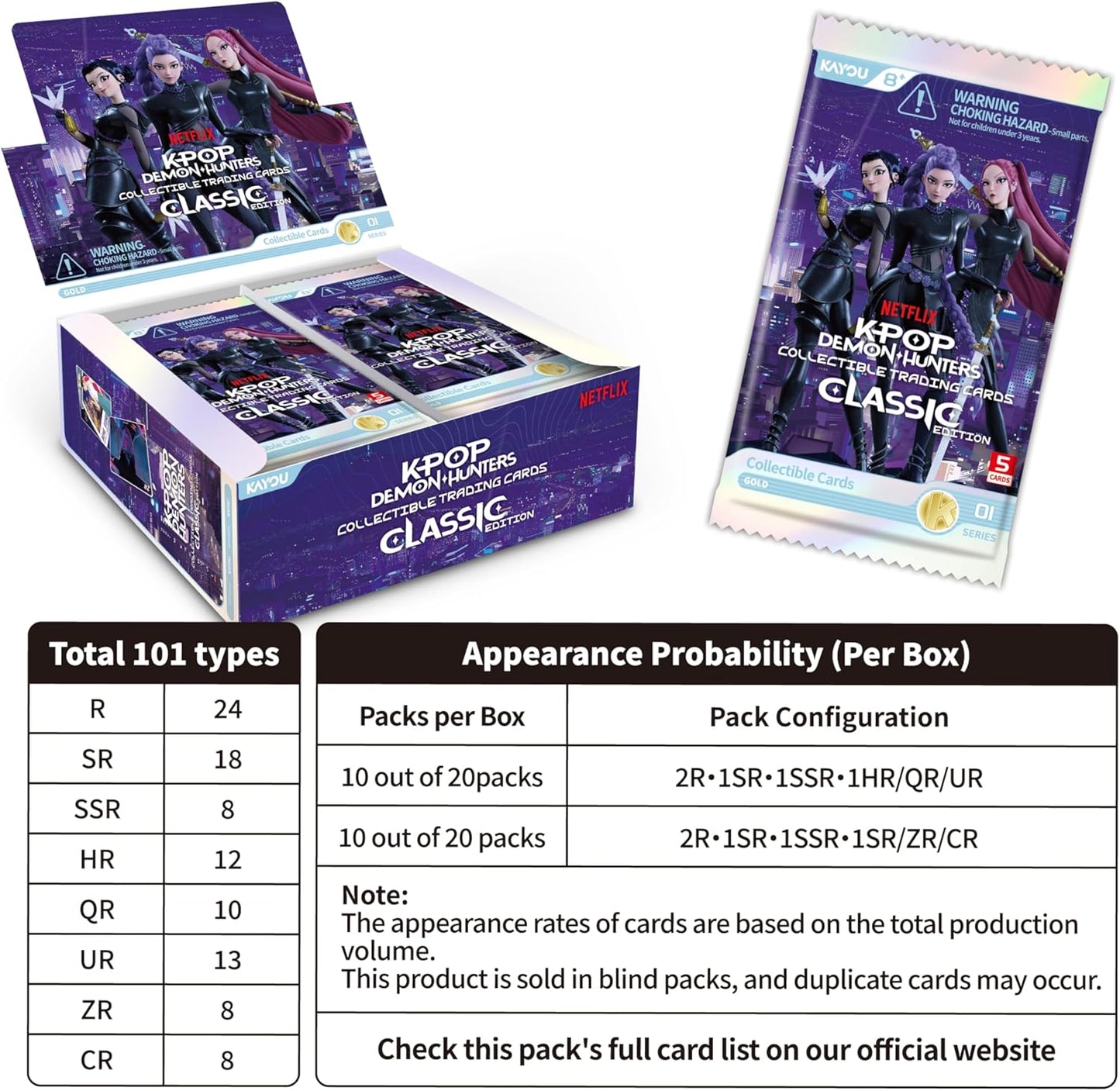 K-Pop Demon Hunters: Kayou - Collectible Cards Classic Edition 001 - Series 1-B