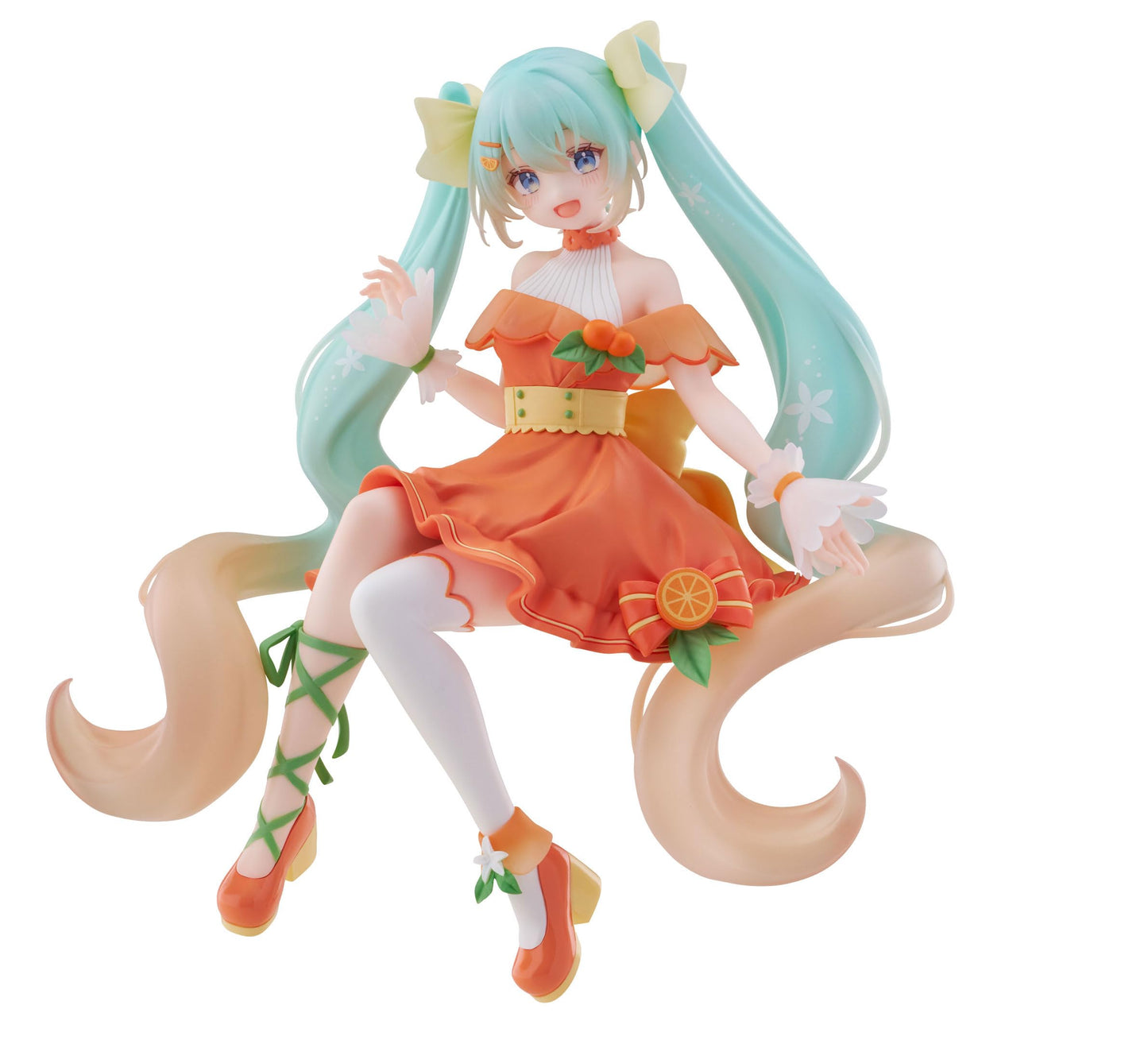 Hatsune Miku Noodle Stopper PVC Statua Hatsune Miku Citrus Ver. 14 cm
