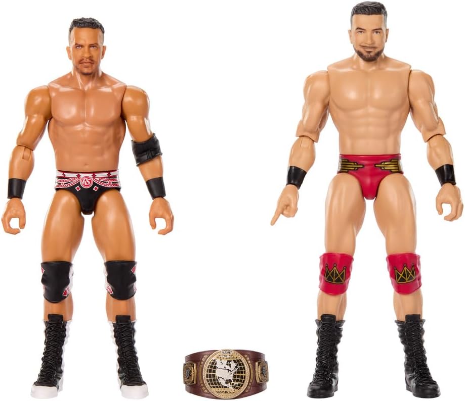 WWE Main Event Showdown Ethan Paige vs Ricky Saints, Series #27 Action Figures 2-Pack with Accessory, 6-inch