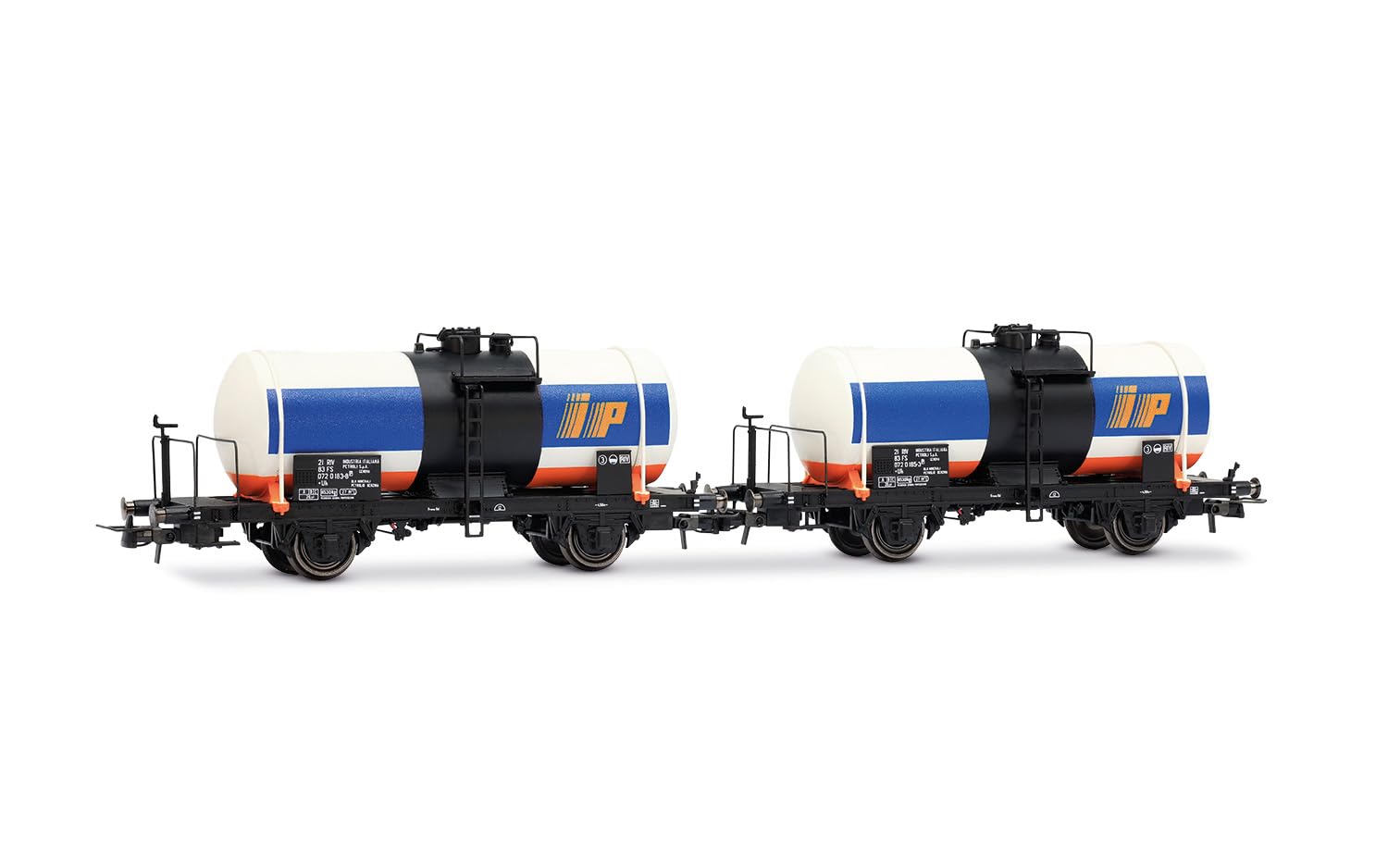 Fs, 2-Unit Pack 2-Axle Tank Wagons ``Ip``, Big Tank, Without Brakeman`S Cab, Ep. Iv