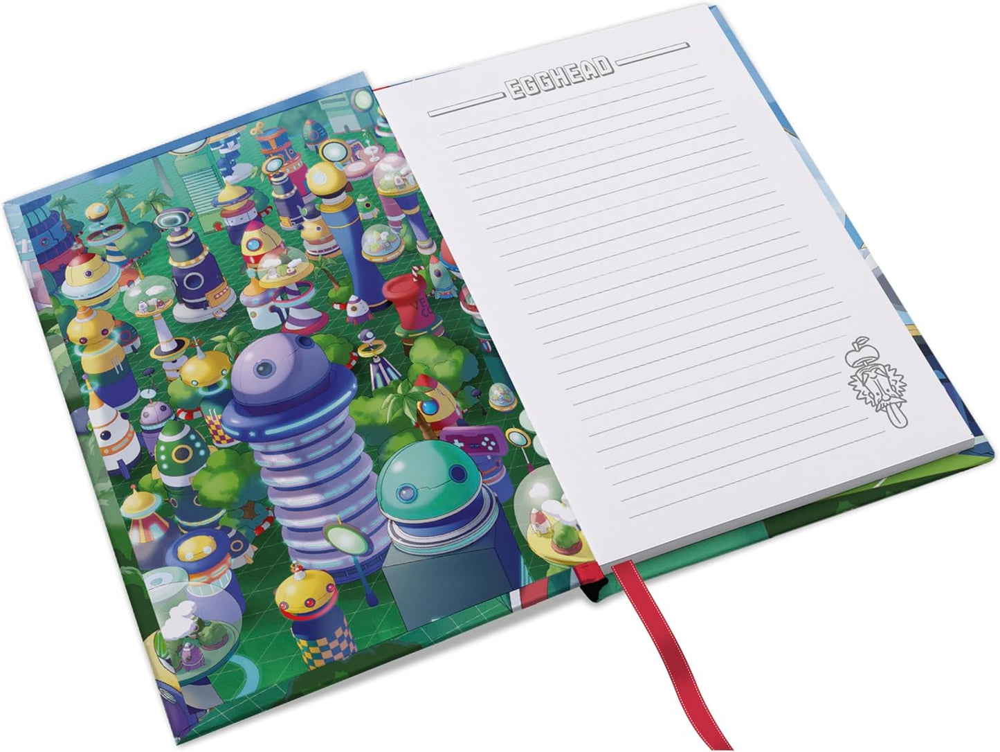 ABYSTYLE ONE PIECE Egghead A5 Notebook - Official Merchandise - A5 Size - Hardcover - Ruled Pages - Futuristic Arc Design