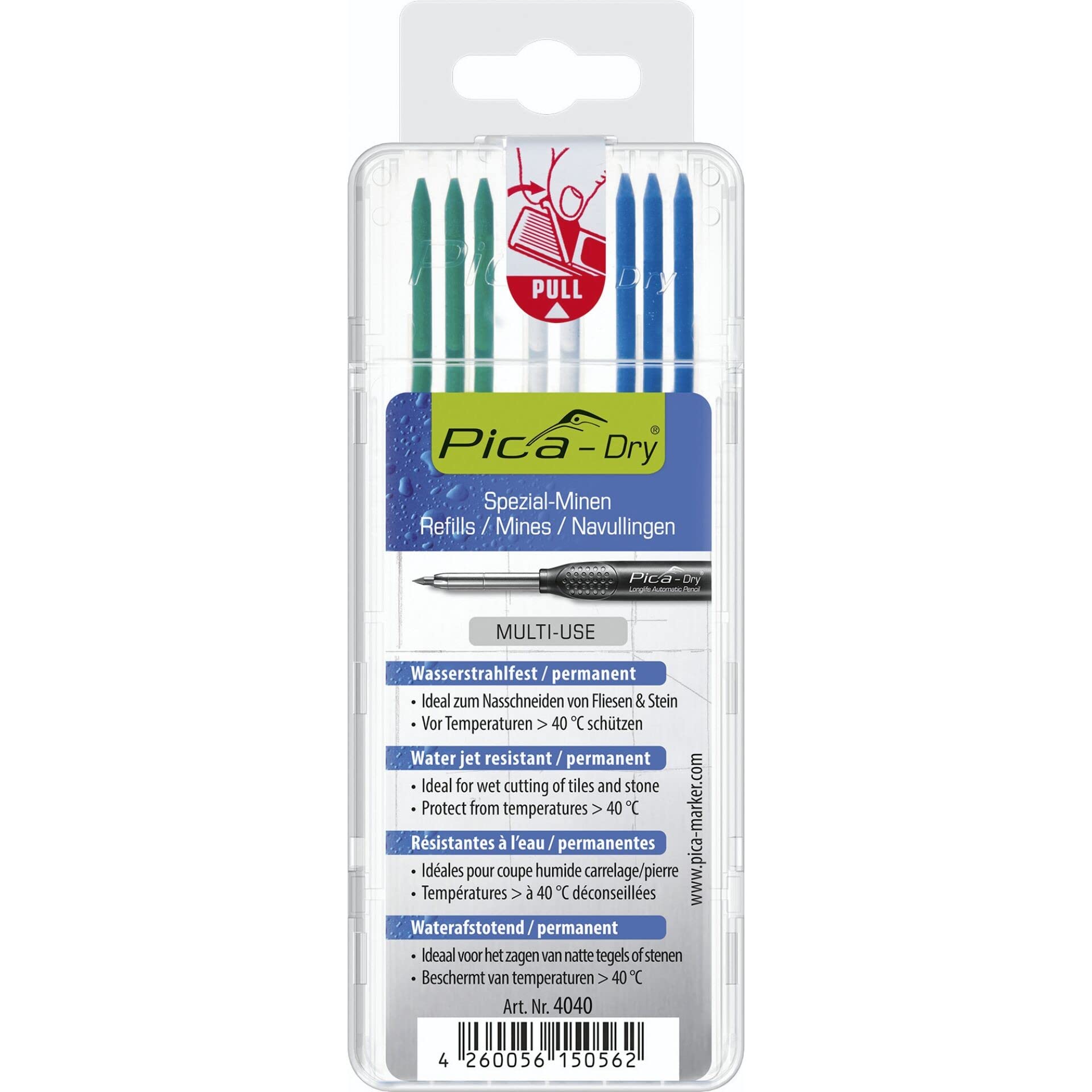 Pica 4040 Dry Navulling T.B.V. Pica Dry 3030 Markeerpotlood