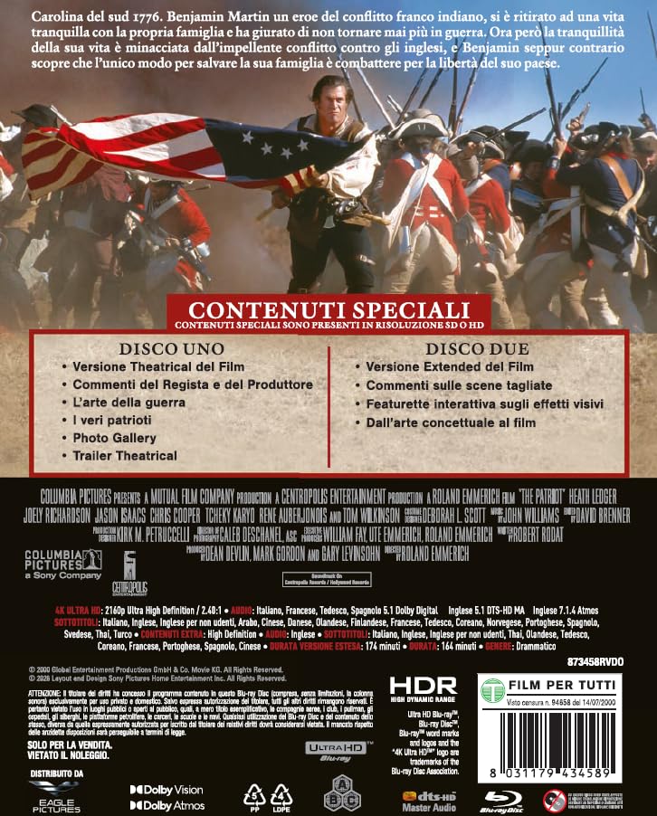 Il Patriota - 4K (2 Bd 4K