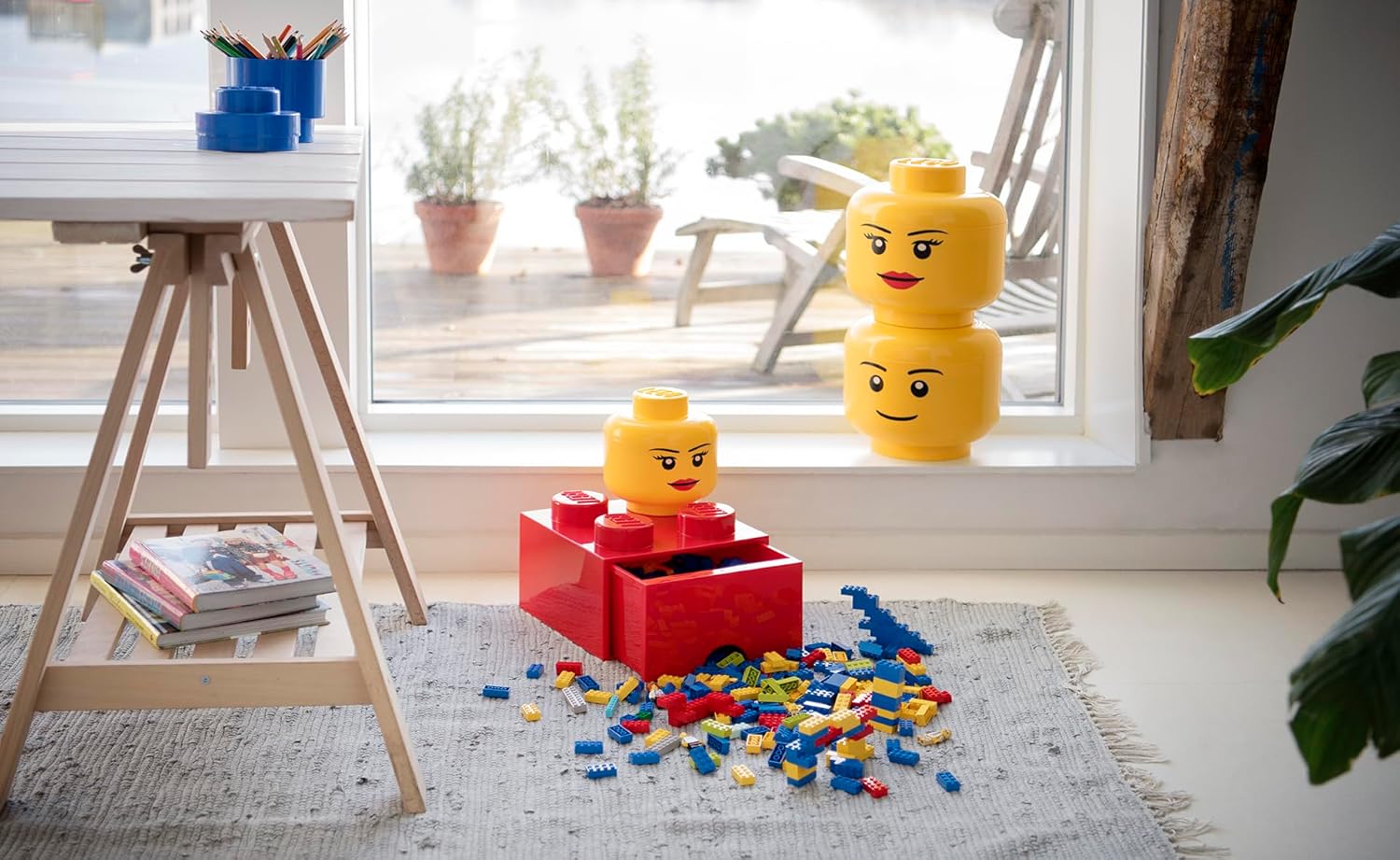 Lego: 40320820 - Storage Head (Large) - Happy Boy