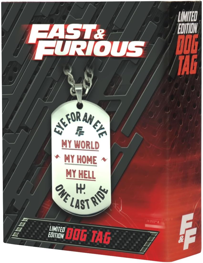 Fast & Furious Dog Tags With Ball Chain
