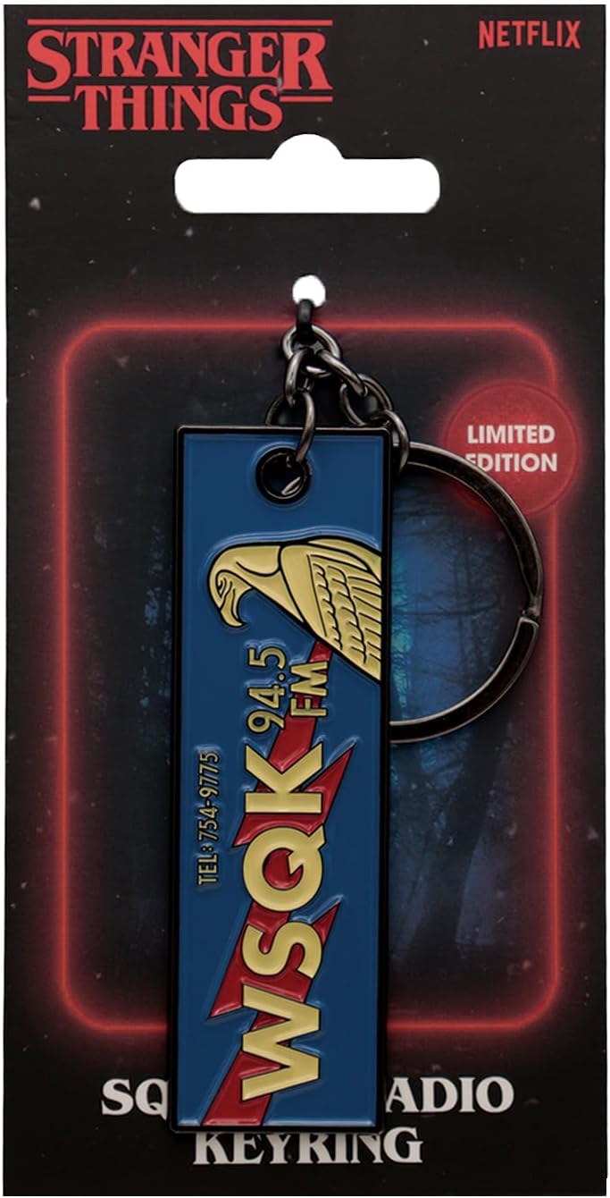 FaNaTtik Stranger Things The Squawk WSQK Schlüsselanhänger - Offiziell lizenziertes Sammlerstück in limitierter Auflage - Individuell nummeriert (9.995 Worldwide