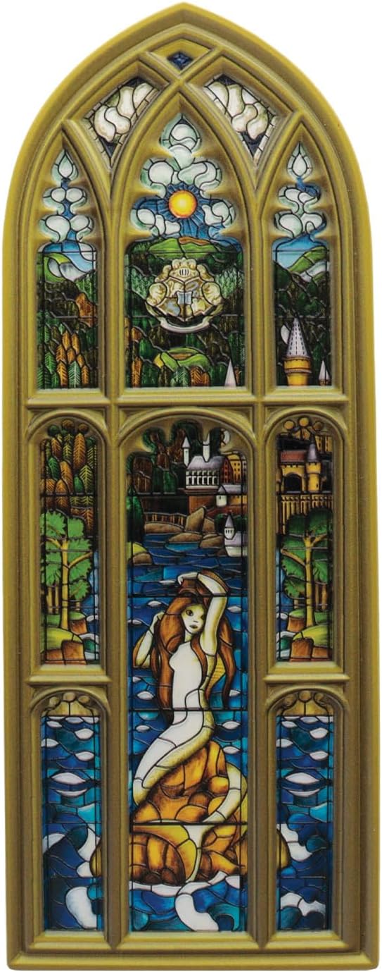 FaNaTtik Harry Potter Meerjungfrau Buntglas Fenster Harz Plaque - Triwizard Turnier Black Lake Sammlerstück Dekor