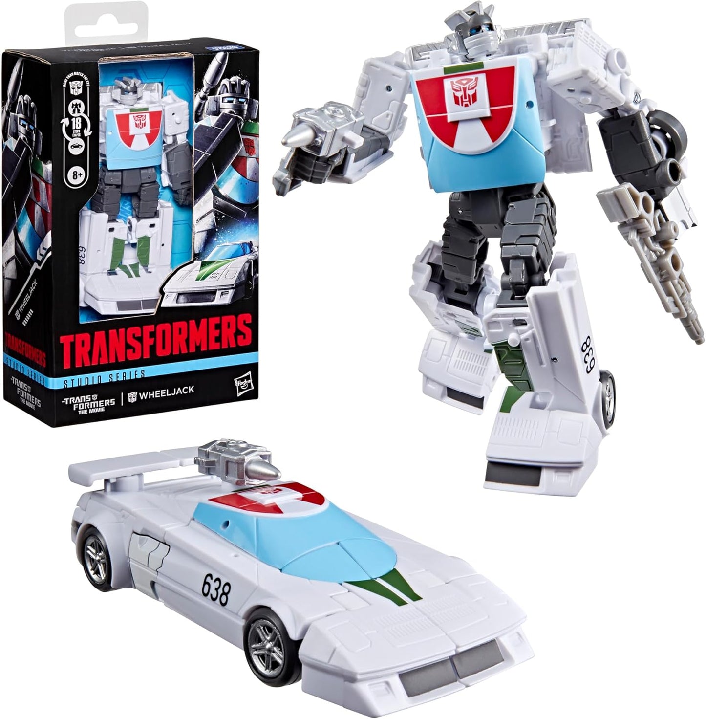 Transformers Studio Series The The Movie Wheeljack, Deluxe Class 12.5-cm Converting Action Figure, Robot Toys for Ages 8+