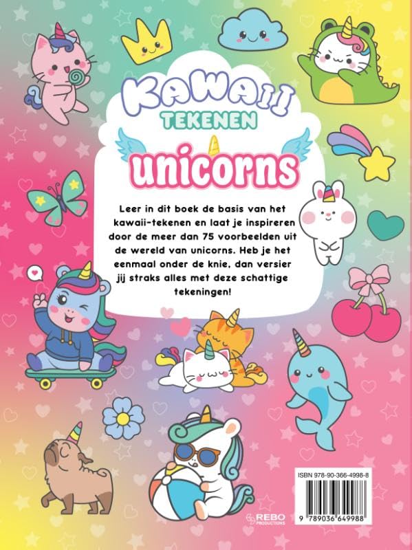 Kawaii Tekenen unicorns & friends