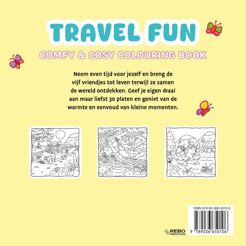 Travel fun - Comfy & cosy Kleurboek