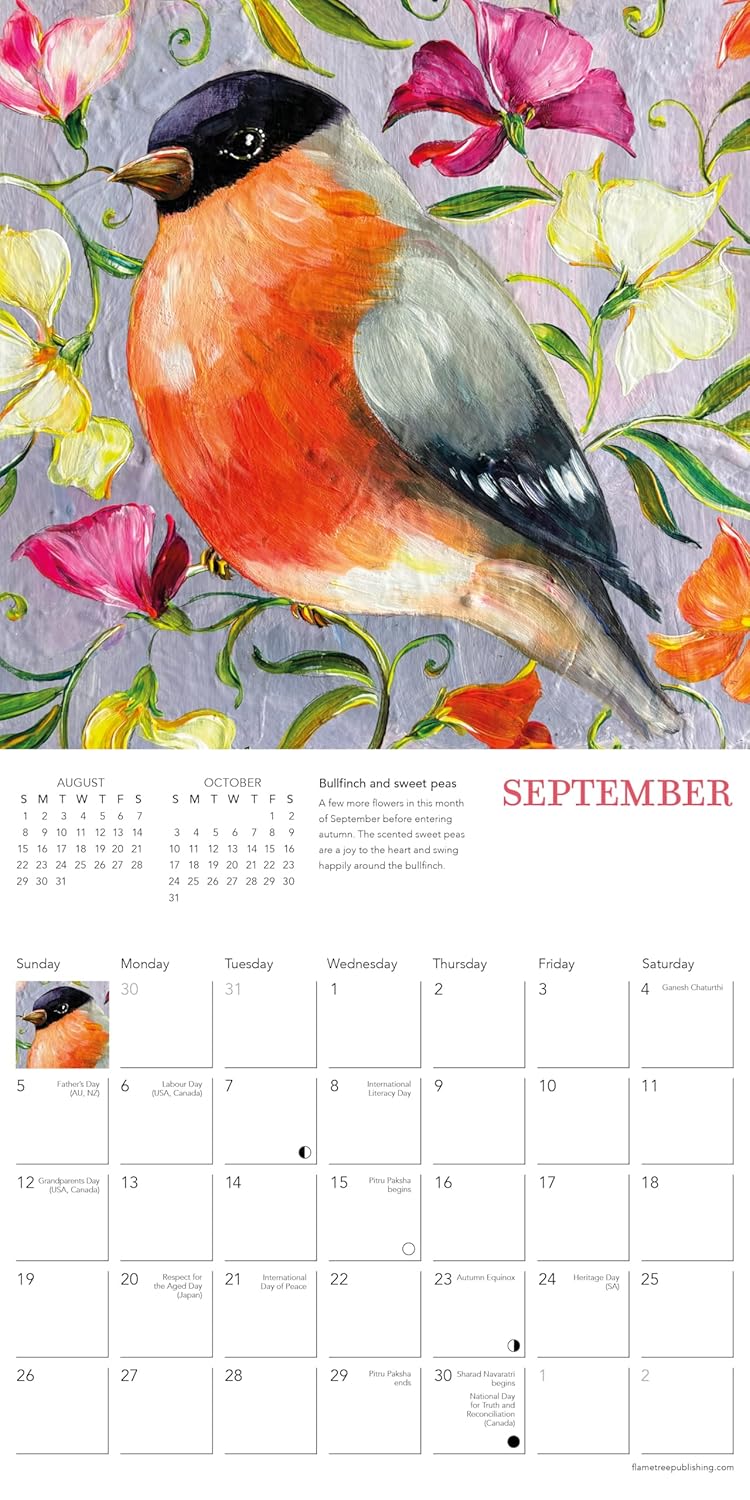 Sophie Adde: Garden Birds Mini Wall Calendar 2027 (Art Calendar