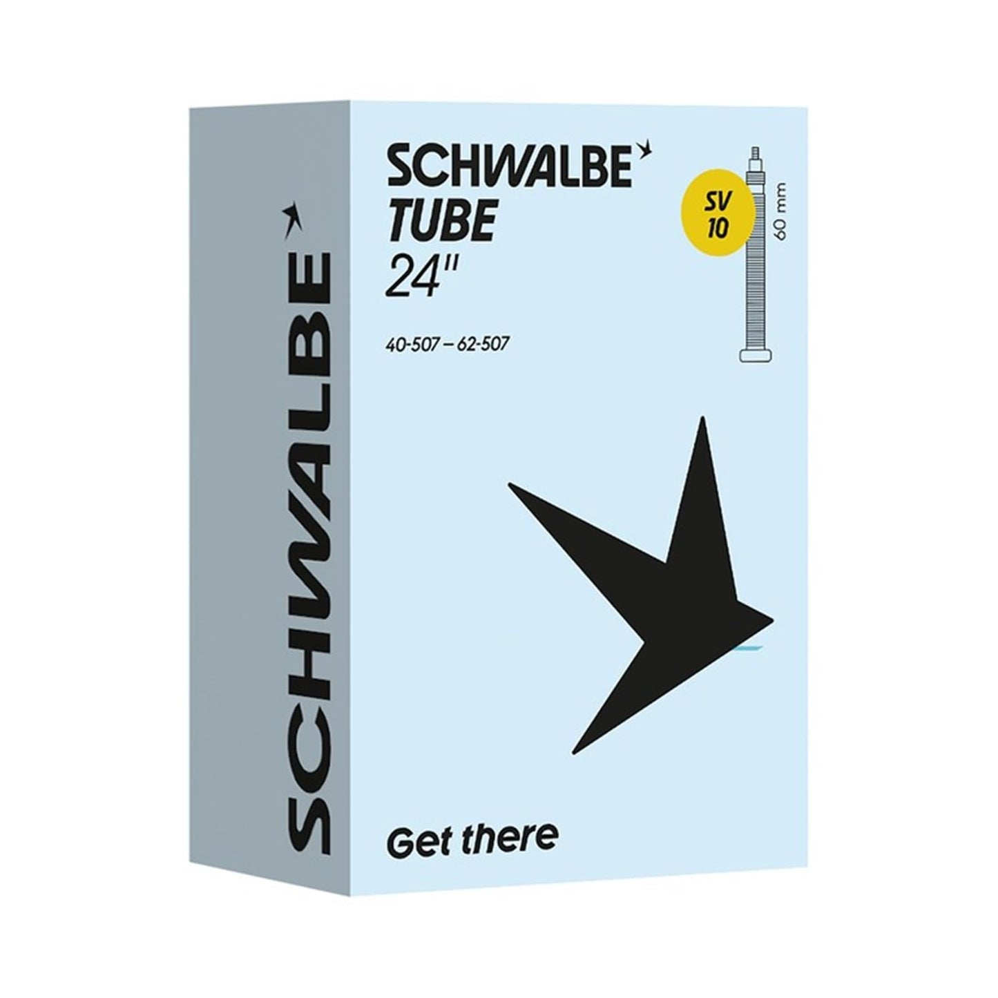 Schwalbe Camera d'aria per bicicletta SV10 40/62-507 IB 60 mm