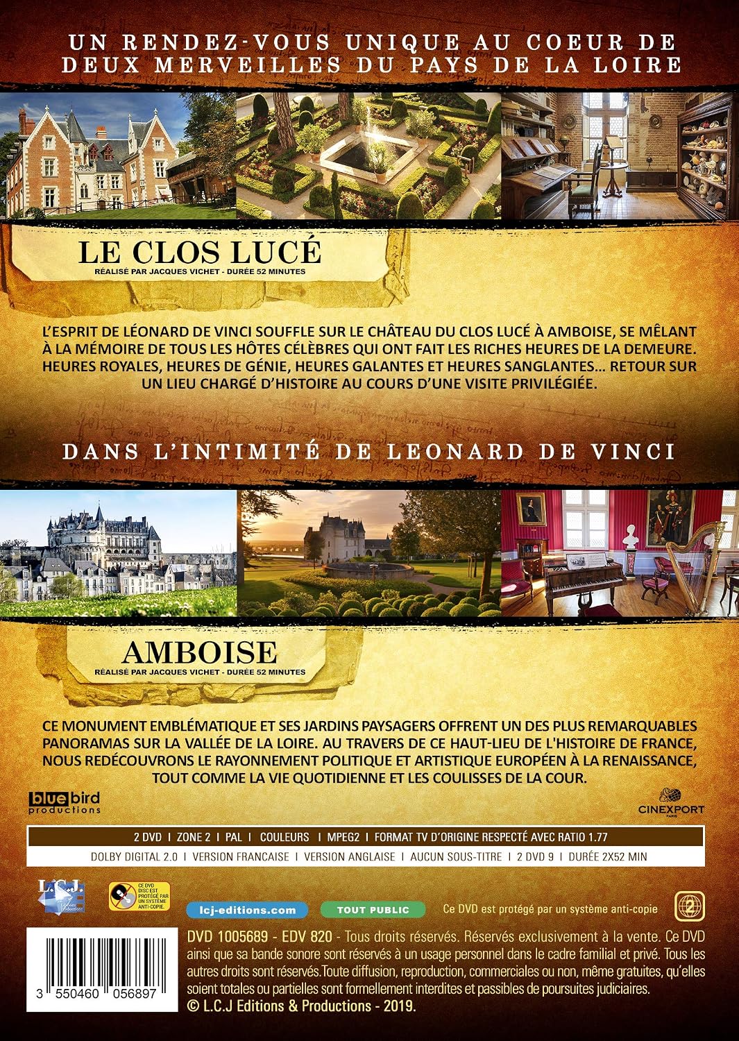 Coffret 500e anniversaire de léonard de vinci : le clos lucé amboise, la dernière demeure du maître