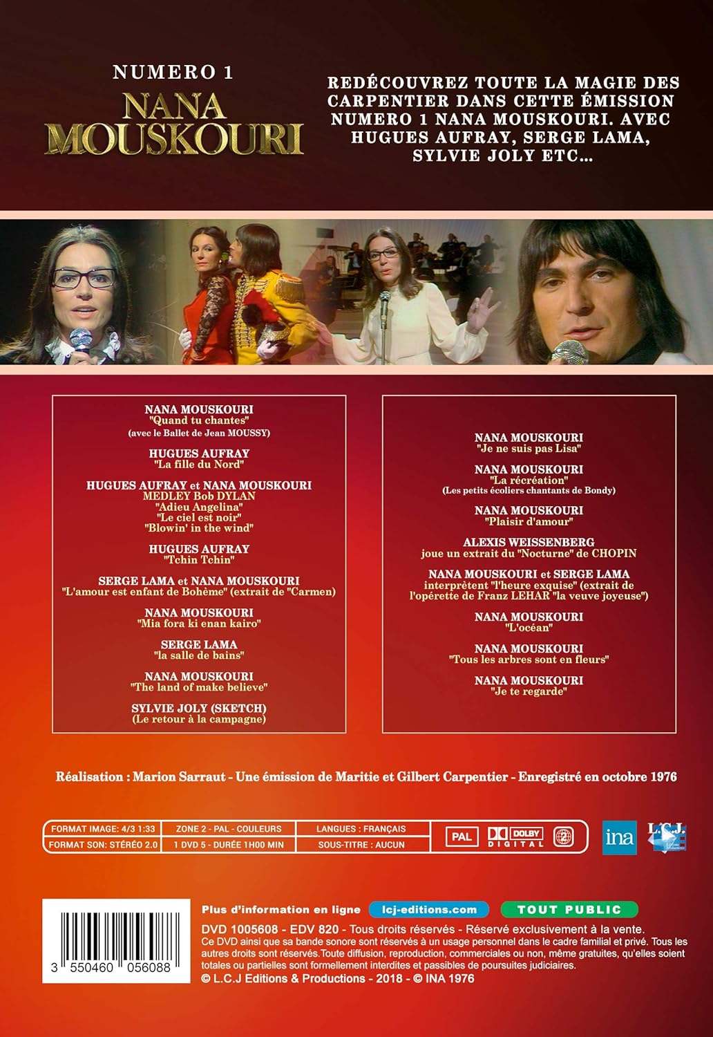 Numéro 1 : nana mouskouri