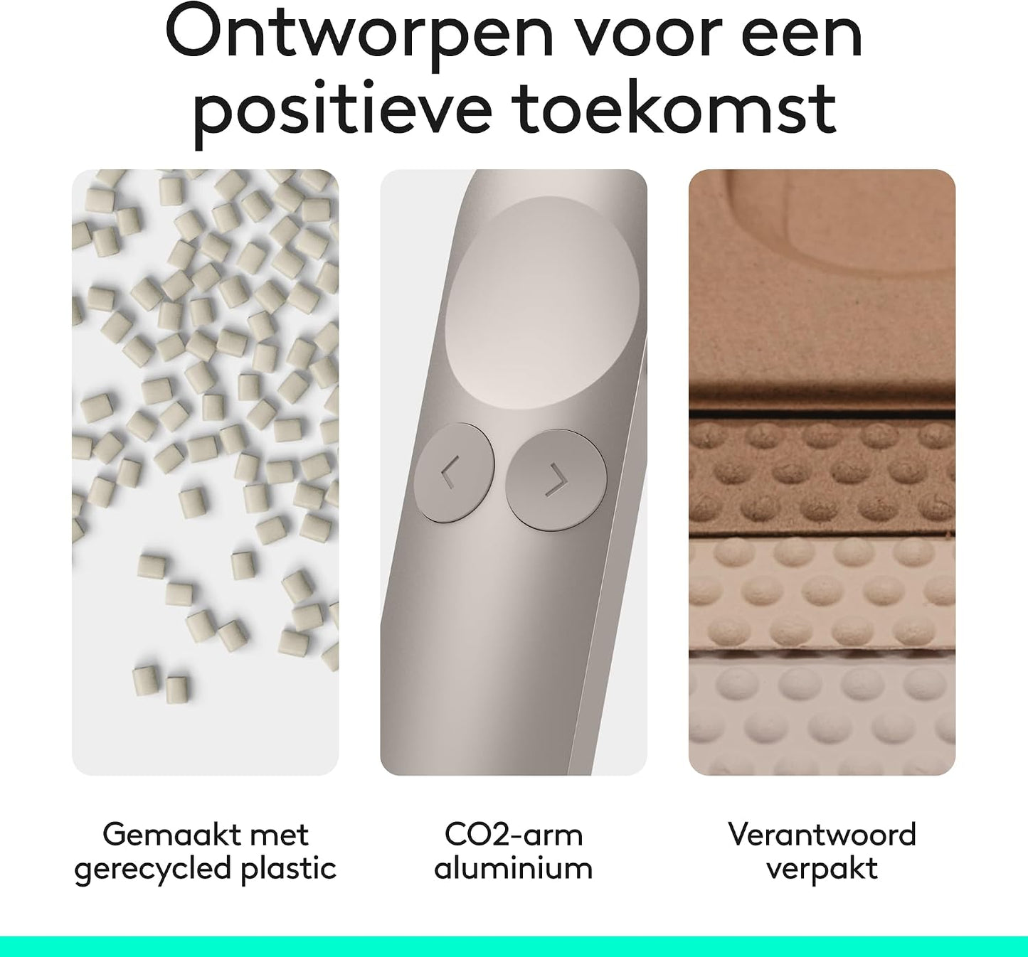 Logitech Spotlight 2 Presentation Remote, Wireless Presentation Clicker with Haptics, Digital Highlighting, Customisable Actions, Laser Pointer, Quick Charge, Bluetooth, and USB-C - Sand