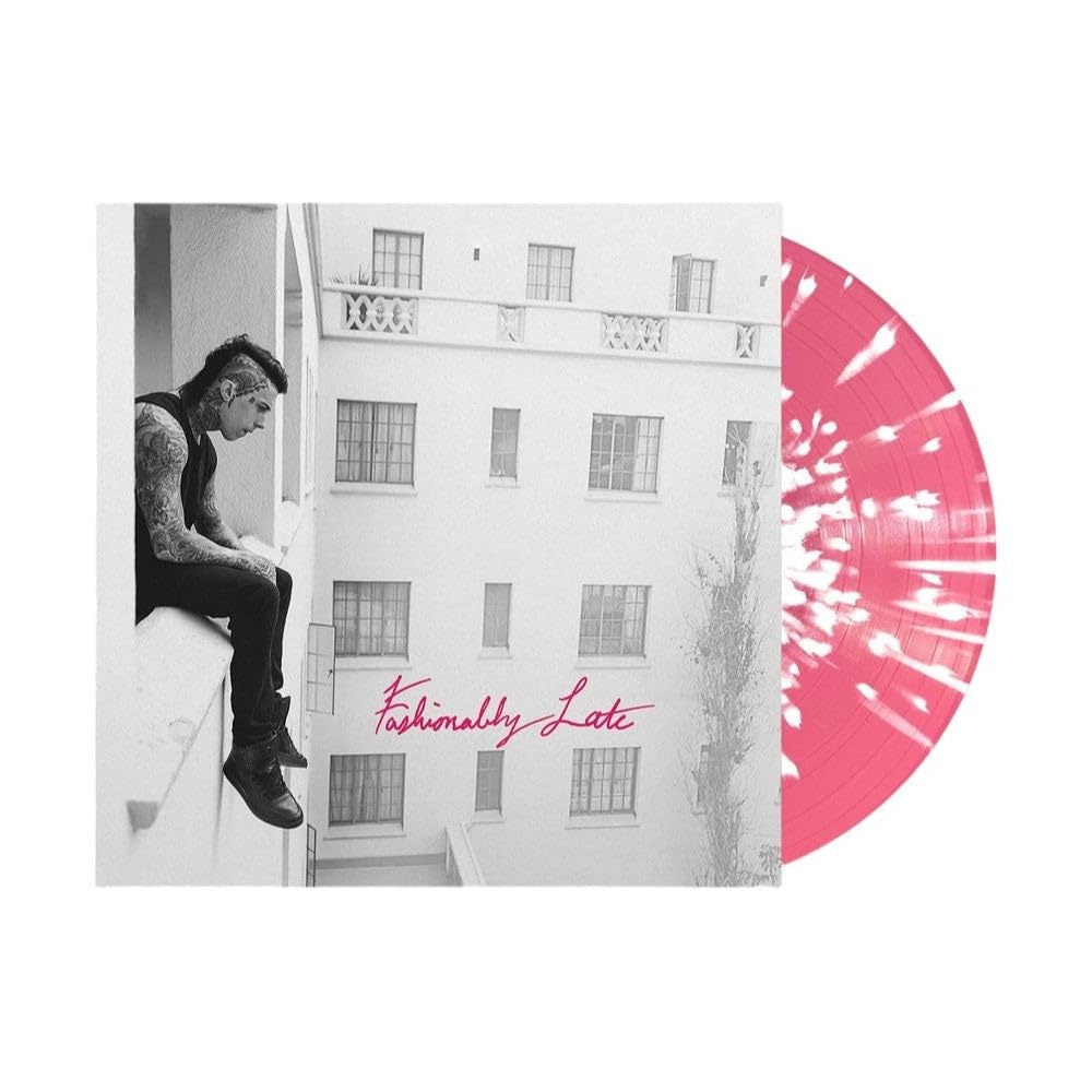 Falling In Reverse Fashionably Late Anniversary Hot Pink/White Splatter