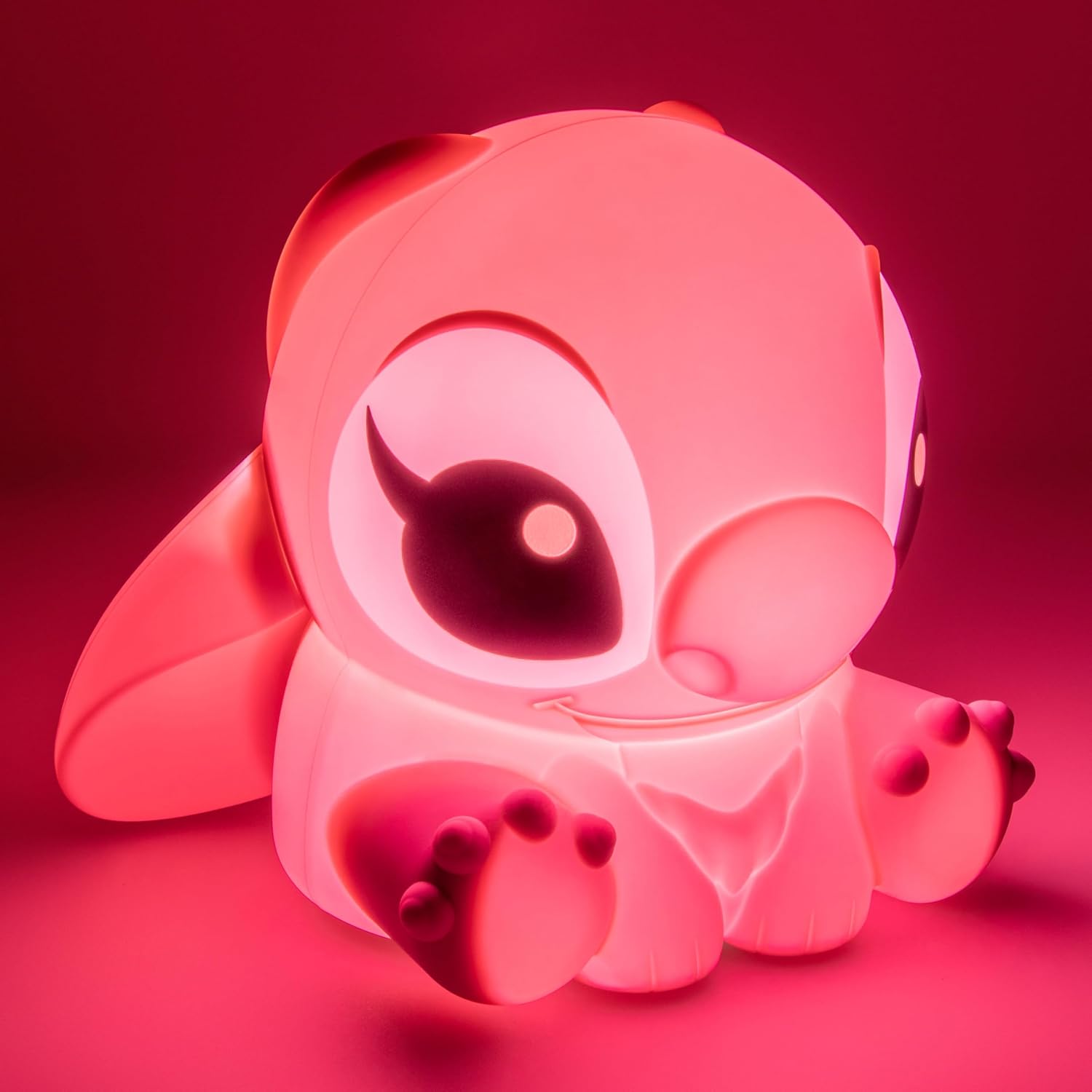 Paladone Disney Angel SquishyGlo Rechargeable Silicone Night Light, 14.5cm, 1–3 Hour Timer, 3 Brightness Levels, Officially Licensed