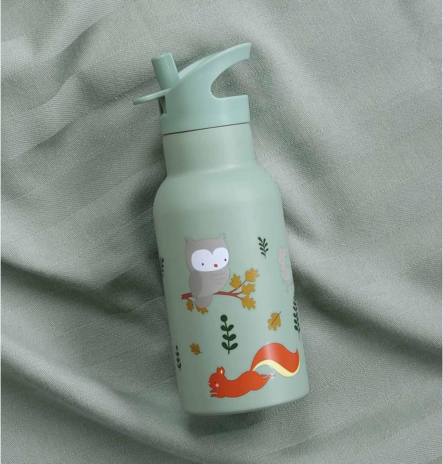 A Little Lovely Company - Stainless Steel Drinking Bottle - Forest Friends