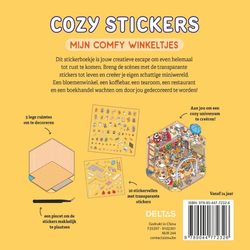 Cozy Stickers - Mijn Comfy Winkeltjes Stickerboek