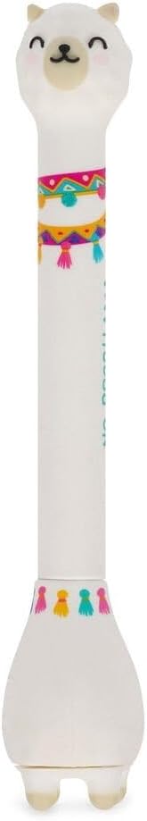 Legami Llama Ballpoint Pen with Base - Stand-Ink Ovation - Blade Theme - Blue Ink
