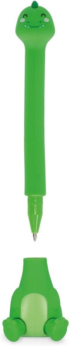 Legami - Dino Ballpoint Pen with Base- Stand-Ink Ovation - Black Ink