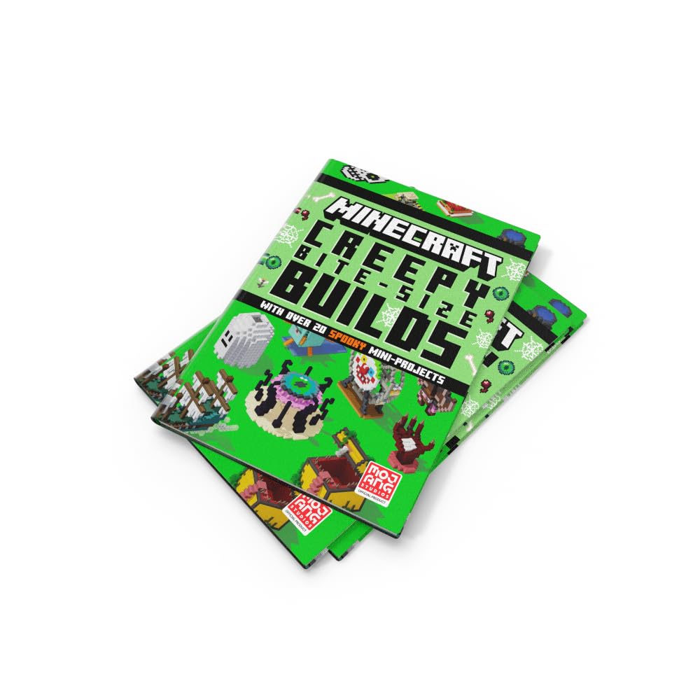 Minecraft Creepy Bite-Size Builds: New for 2026, an official illustrated guide to building 20 spooky themed mini-projects in game. Perfect for gamers of all ages!
