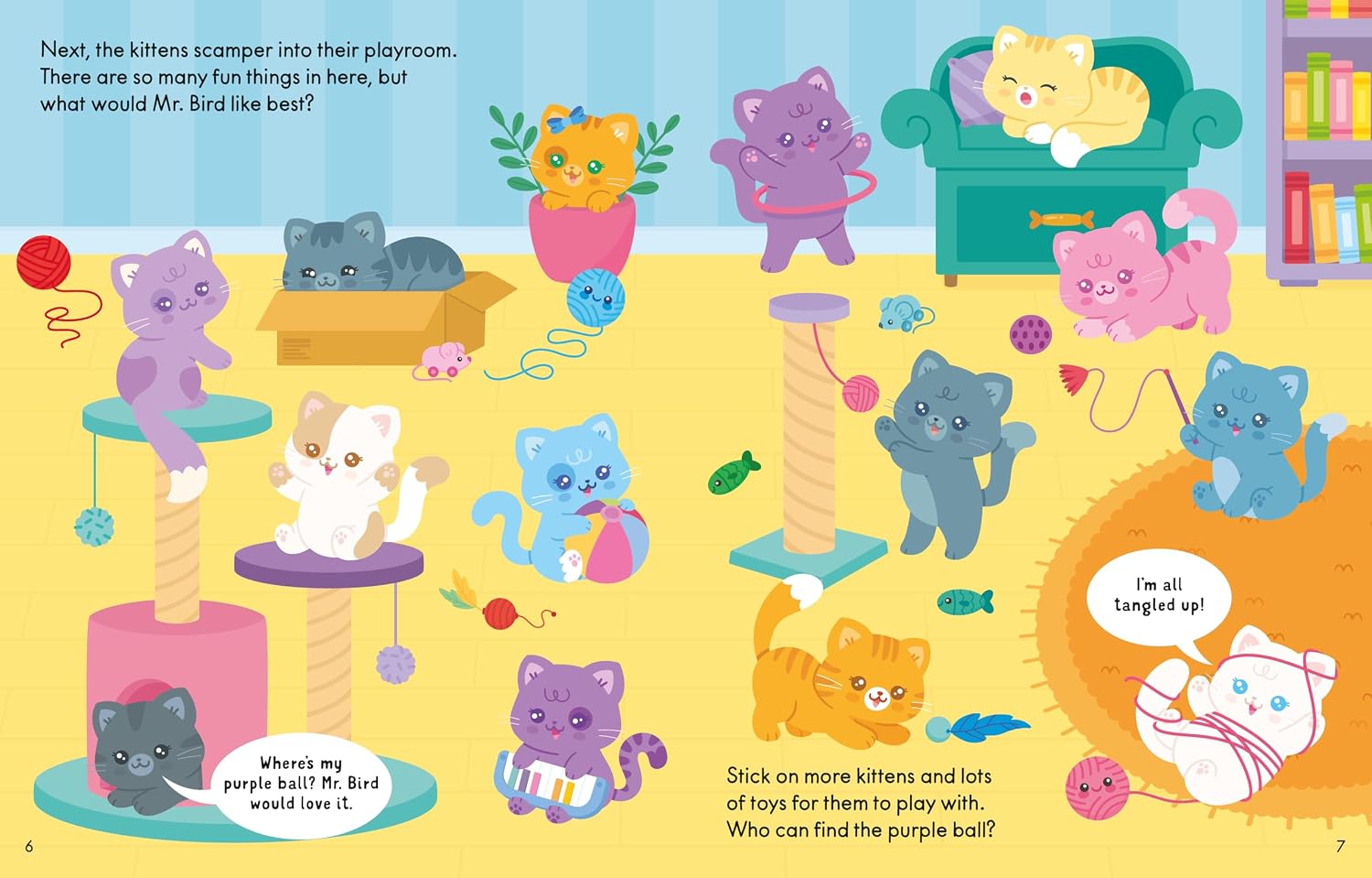 Cute Stickers Kittens (Usborne Cute Stickers